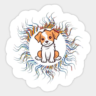 Dog - Solar Eclipse april 2024 Sticker